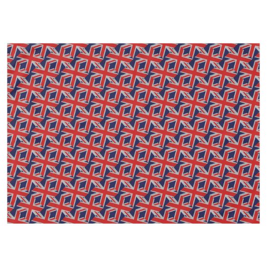 Unions Jack on Carbon Fibre Style Colors Tischdecke (Vorderseite (Horizontal))