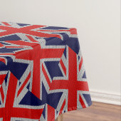 Unions Jack on Carbon Fibre Style Colors Tischdecke (Beispiel)
