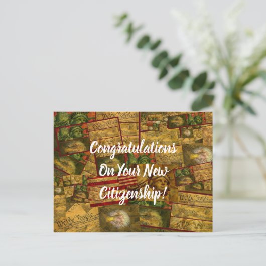 Unionsbürgerschaft der USA Postkarte (Stehend Vorderseite)