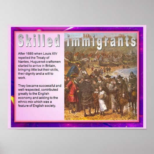 Unionsbürgerschaft, Einwanderung, qualifizierte Ei Poster (Vorne)