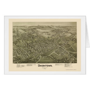 Uniontown, panoramische Karte PAs - 1897