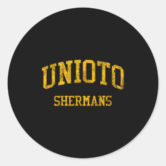Unioto High School Hs Chillicothe Oh Vintage Srts  Runder Aufkleber
