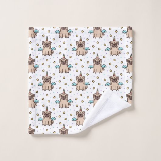 Unipug Muster Badhandtuch Set (Waschlappen)