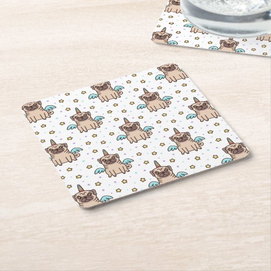 Unipug Muster Rechteckiger Pappuntersetzer (angewinkelt)