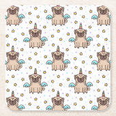 Unipug Muster Rechteckiger Pappuntersetzer (Vorderseite)