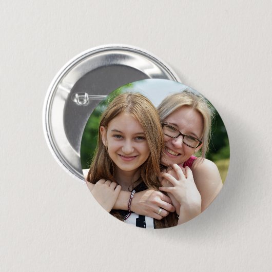Unique 2¼ Round Button with Your Picture (Vorne & Hinten)