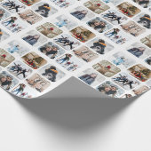 Unique 6 Foto Collage Muster Geschenkpapier (Ecke)
