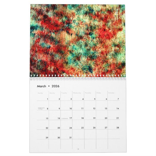 Unique Abstract  Art Calendar 2023  Background Kalender (Mär 2026)