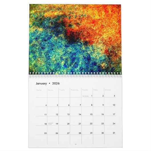 Unique Abstract  Art Calendar 2023  Background Kalender (Jan 2026)