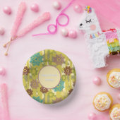 Unique Abstract Silhouette Stencil Art Birthday Pappteller (Party)