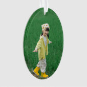 Unique Acrylic Oval Ornament Featuring Your Image (Vorderseite)