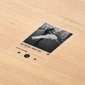 Unique Album Cover Music Song Viral Save the Date Acryleinladungen (Ablage )