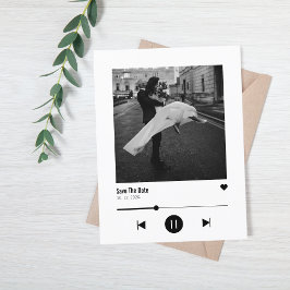 Unique Album Cover Music Song Viral Save the Date Ankündigungspostkarte