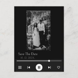 Unique Album Cover Music Song Viral Save the Date Postkarte