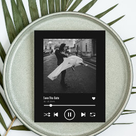 Unique Album Cover Music Song Viral Save the Date Postkarte