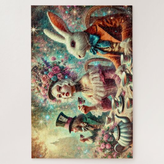 Unique Alice In Wonderland Tea Party Puzzle (Vertikal)