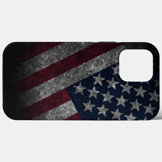 Unique American Flag iPhone 13 Pro Max Hüllen (Rückseite (Horizontal))