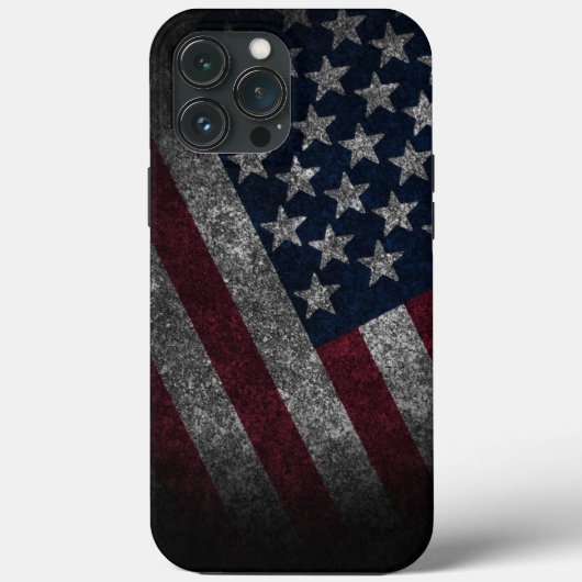 Unique American Flag iPhone 13 Pro Max Hüllen (Rückseite)