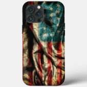Unique American Flag iPhone 13 Pro Max Hüllen (Rückseite)