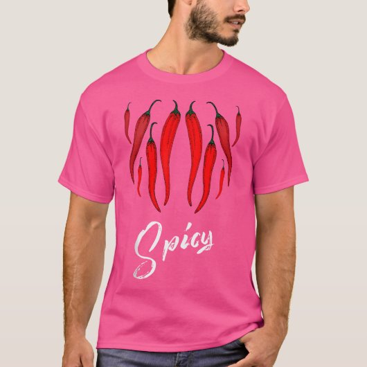 Unique And Cool Chili Pepper Lovers T-Shirt (Vorderseite)