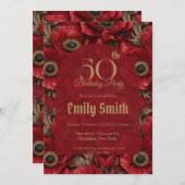 Unique Anemones Inspired Beach Party Einladung (Vorne/Hinten)