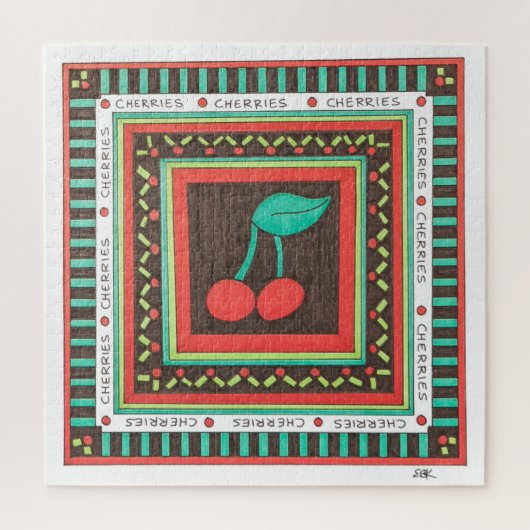 Unique Art Puzzle - Cherries (Vertikal)