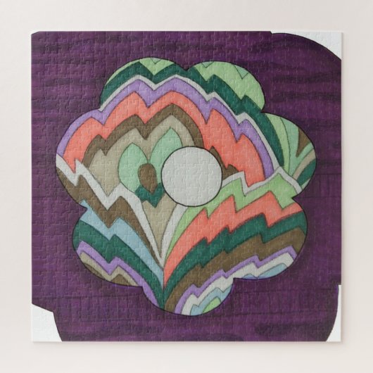 Unique Art Puzzle - Deco Flower - Erin Brie Art (Vertikal)