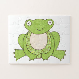 Unique Art Puzzle - Frog #1 - Erin Brie Art