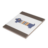 Unique Art Tile - Dackel #1 - Erin Brie Art Fliese (Seite)