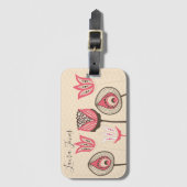 Unique Artist Ladies Womens Identification Gepäckanhänger (Vorderseite Vertikal)