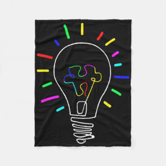 Unique Autism Awareness Illustration For Autism Su Fleecedecke