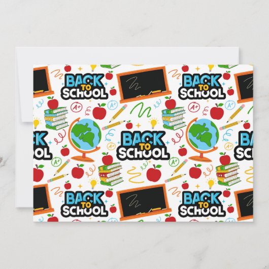 Unique Back to School Note Card Mitteilungskarte (Vorderseite)