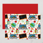 Unique Back to School Note Card Mitteilungskarte (Vorne/Hinten)