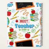 Unique Best Teacher Planner Journal Planer (Rückseite)