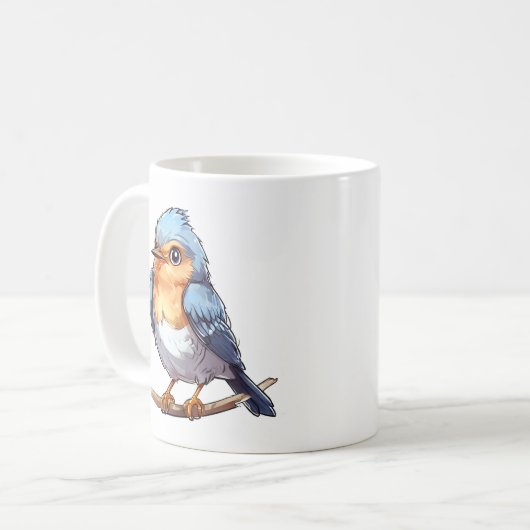 Unique Bird Art Tasse - Perfekt für Vogelbeobachtu (Vorderseite Links)