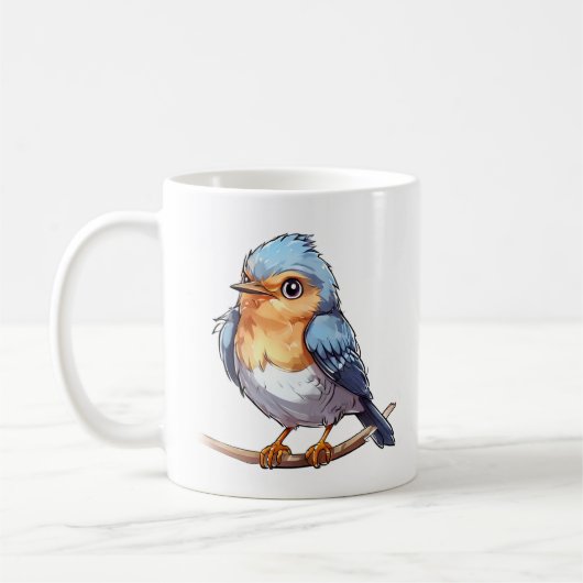 Unique Bird Art Tasse - Perfekt für Vogelbeobachtu (Links)