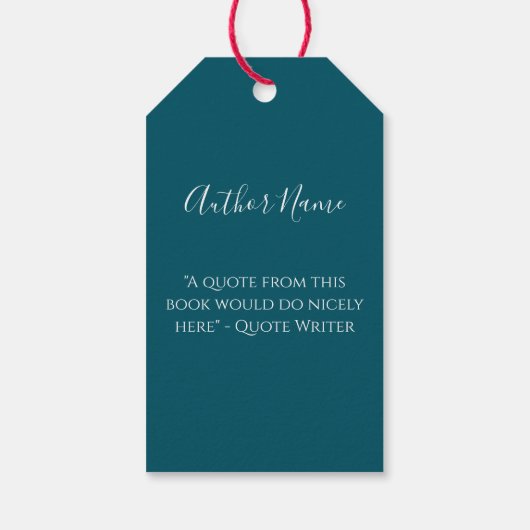 Unique Bookmark Idea for Tea Party or Holiday Geschenkanhänger (Rückseite)