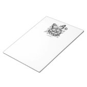 Unique Butterfly Coloring Pages Notepad Notizblock (angewinkelt)