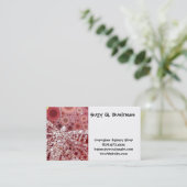 Unique Butterfly Dragonfly Mosaik Mauve Farbe Visitenkarte (Stehend Vorderseite)