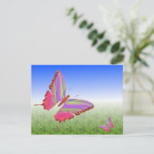 Unique Butterfly Postcard Postkarte (Stehend Vorderseite)