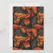 Unique Call Lilies Accent First Birthday Gift Einladung (Rückseite)