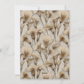 Unique Call Lilies Aesthetic Romantic Party Einladung (Rückseite)