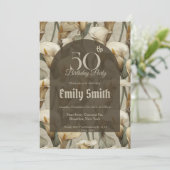 Unique Call Lilies Flower 80Th Birthday Einladung (Stehend Vorderseite)