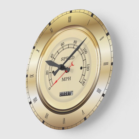 Unique Car Speedometer (MPH) Themed Große Wanduhr (Winkel)