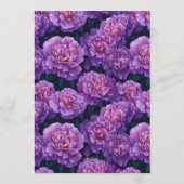 Unique Carnation Accent Beach Partys Einladung (Rückseite)