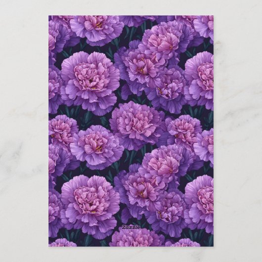 Unique Carnation Accent Beach Partys Einladung (Rückseite)