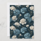 Unique Carnation Accent Surprise Birthday Einladung (Rückseite)