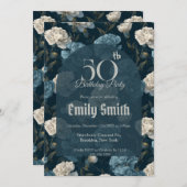 Unique Carnation Accent Surprise Birthday Einladung (Vorne/Hinten)