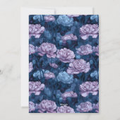 Unique Carnation Aesthetic Birthday Party Einladung (Rückseite)