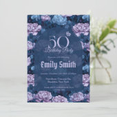 Unique Carnation Aesthetic Birthday Party Einladung (Stehend Vorderseite)